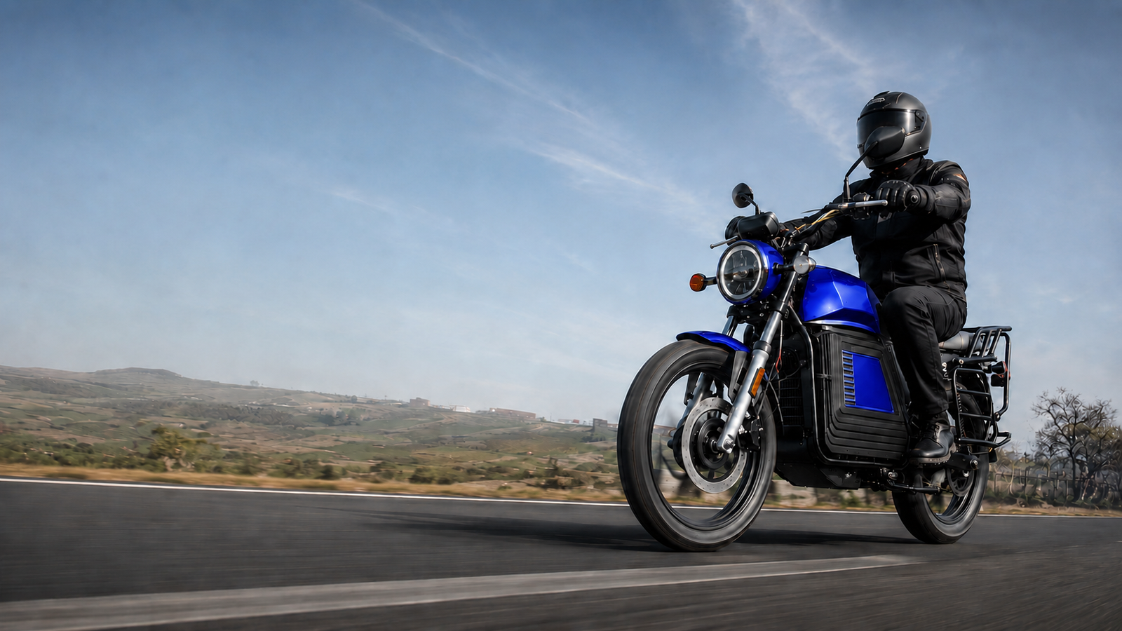 Sport Z-4 en ruta, vista frontal en movimiento